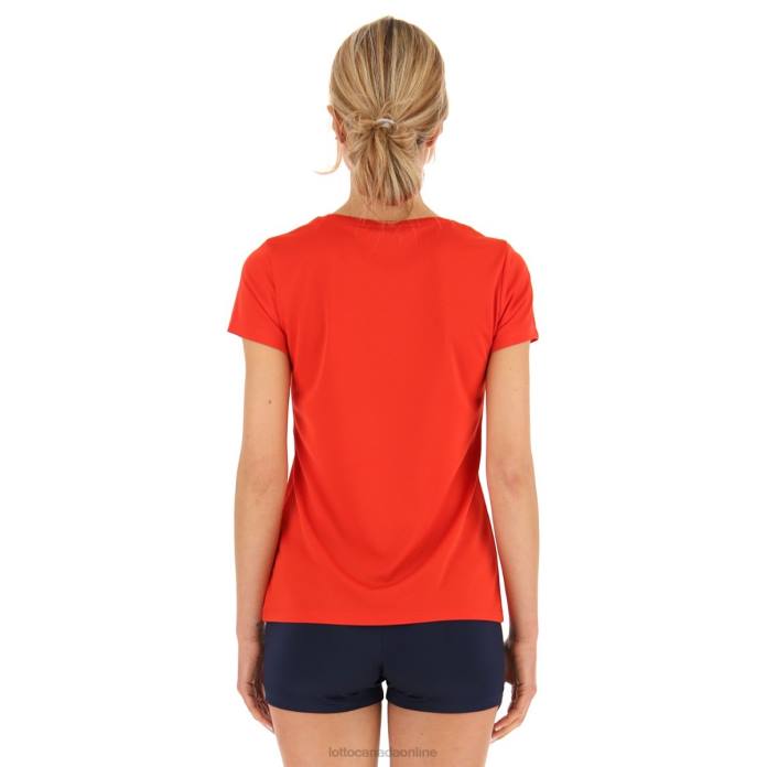 YALLA HABIBI JABEUR W TEE RED SPORTS Lotto Woman Apparel 0Z6F878