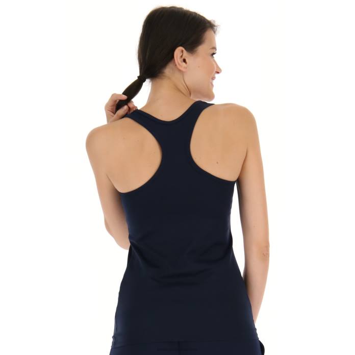 MSP W TANK NAVY BLUE Lotto Woman Apparel 0Z6F978