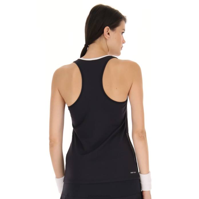 SQUADRA W II TANK PL ALL BLACK Lotto Woman Apparel 0Z6F984