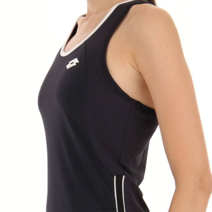 SQUADRA W II TANK PL ALL BLACK Lotto Woman Apparel 0Z6F984