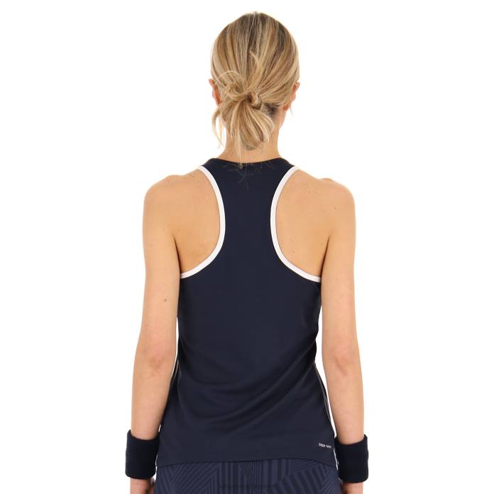 SQUADRA W II TANK PL NAVY BLUE Lotto Woman Apparel 0Z6F983