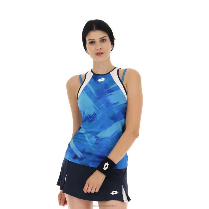 TOP TEN W III TANK PRT3 PL SPORTS Lotto Woman Apparel 0Z6F976