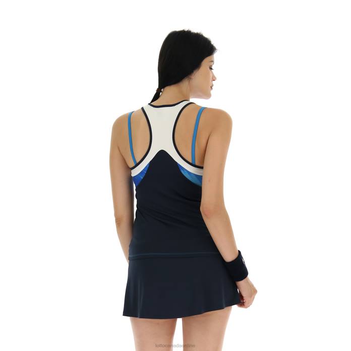 TOP TEN W III TANK PRT3 PL SPORTS Lotto Woman Apparel 0Z6F976