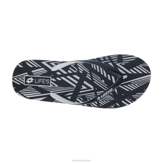 HIVA FLIP W ALL BLACK/ALL WHITE Lotto Woman Shoes 0Z6F817