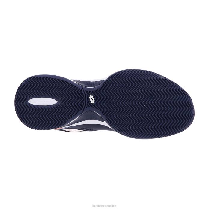 SUPERRAPIDA 200 II PRT W NAVY BLUE/ALL WHITE/CORAL FLUO Lotto Woman Shoes 0Z6F780