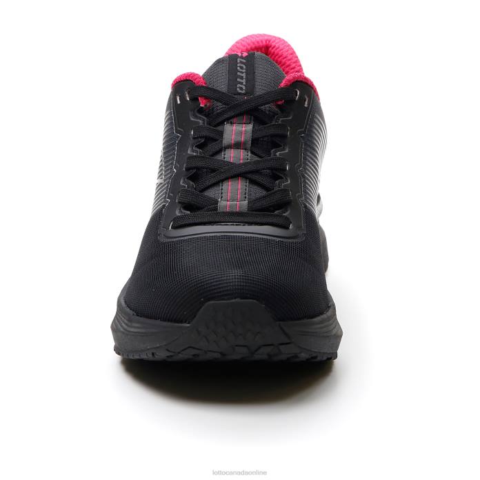 SPEEDEVO 700 II W ALL BLACK/GRAVITY TITAN/GLAMOUR PINK Lotto Woman Shoes 0Z6F795