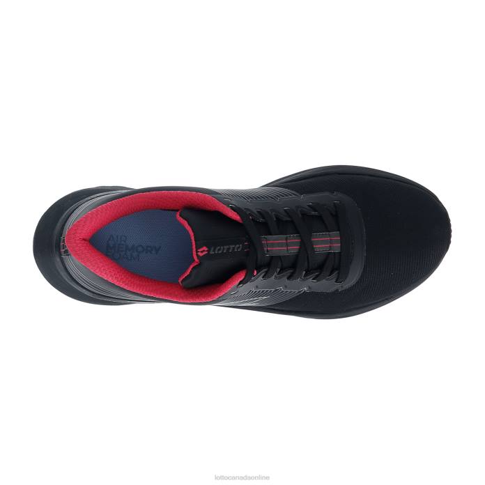 SPEEDEVO 700 II W ALL BLACK/GRAVITY TITAN/GLAMOUR PINK Lotto Woman Shoes 0Z6F795