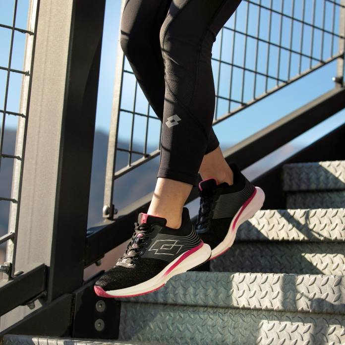 SPEEDEVO 700 W ALL BLACK/GRAVITY TITAN Lotto Woman Shoes 0Z6F792