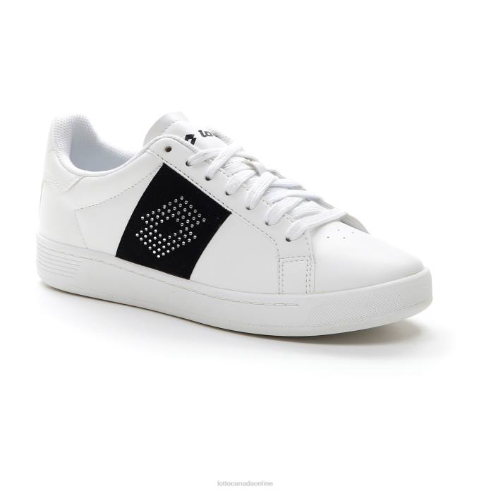 1973 EVO IV DIAMONDS W ALL WHITE/ALL BLACK Lotto Woman Shoes 0Z6F722