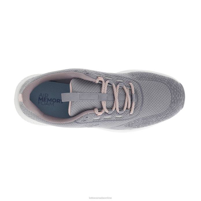 KIBRA AMF W GULL GRAY/SILVER METAL 2/QUAIL VIOLET Lotto Woman Shoes 0Z6F720