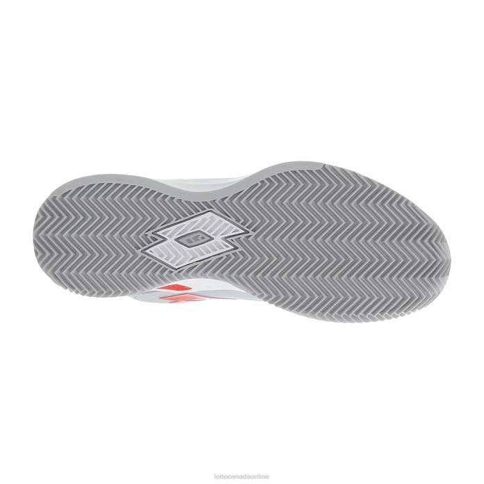 MIRAGE 100 CLY W ALL WHITE/RED POPPY Lotto Woman Shoes 0Z6F752