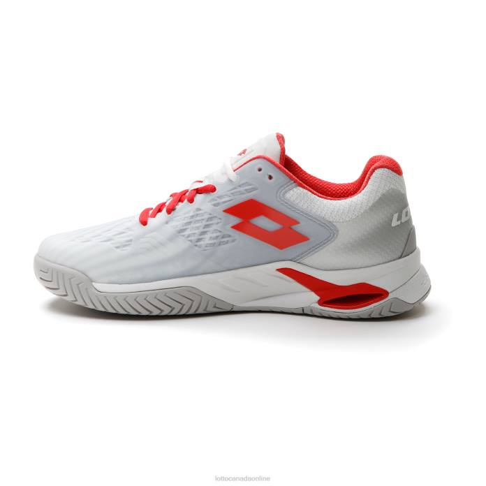 MIRAGE 100 SPD W ALL WHITE/RED POPPY Lotto Woman Shoes 0Z6F753