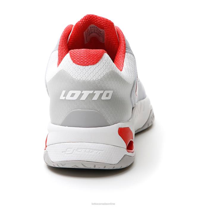 MIRAGE 100 SPD W ALL WHITE/RED POPPY Lotto Woman Shoes 0Z6F753