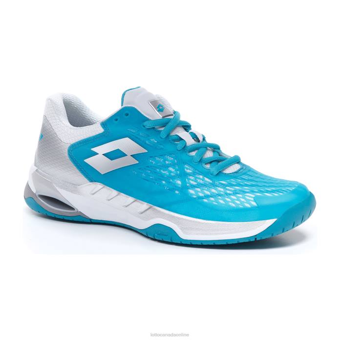 MIRAGE 100 SPD W BLUE BIRD/ALL WHITE/SILVER METAL Lotto Woman Shoes 0Z6F768