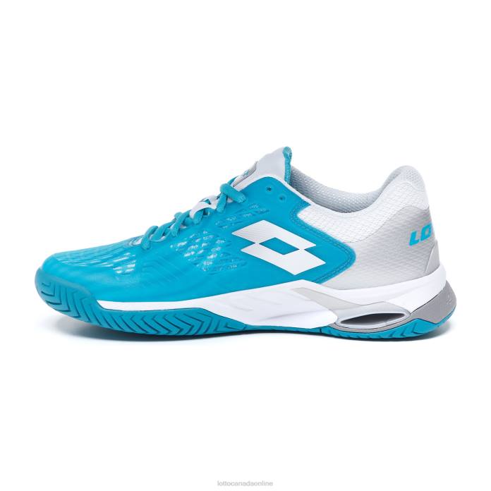 MIRAGE 100 SPD W BLUE BIRD/ALL WHITE/SILVER METAL Lotto Woman Shoes 0Z6F768