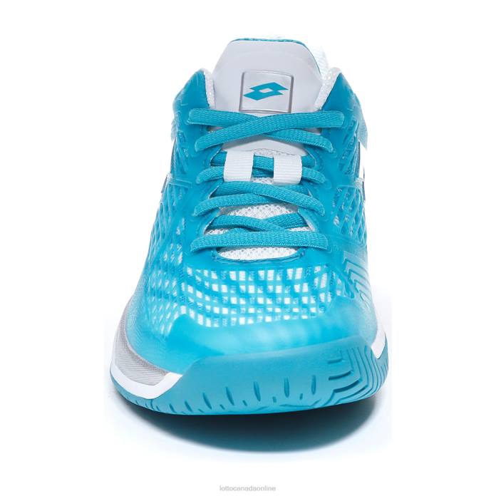 MIRAGE 100 SPD W BLUE BIRD/ALL WHITE/SILVER METAL Lotto Woman Shoes 0Z6F768