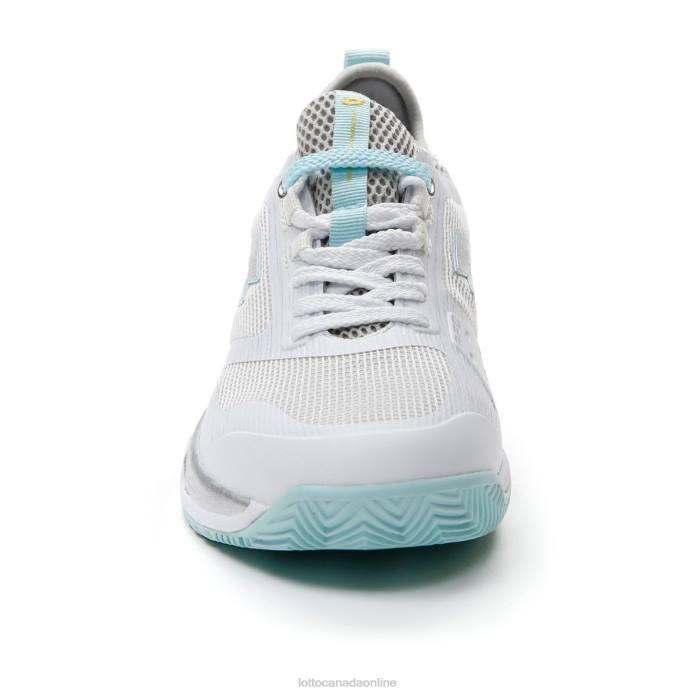 MIRAGE 200 CLY W ALL WHITE/SILVER METAL 2/BLUE PARADISE Lotto Woman Shoes 0Z6F771