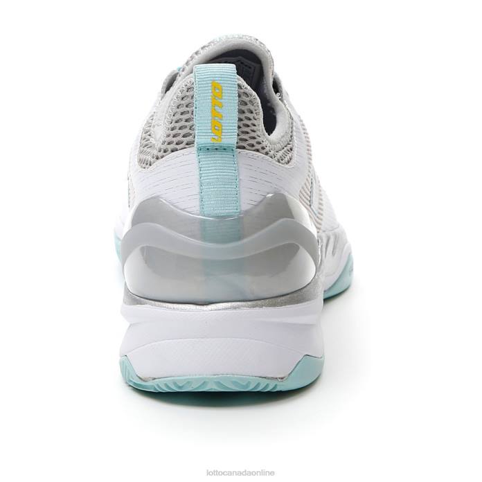 MIRAGE 200 CLY W ALL WHITE/SILVER METAL 2/BLUE PARADISE Lotto Woman Shoes 0Z6F771