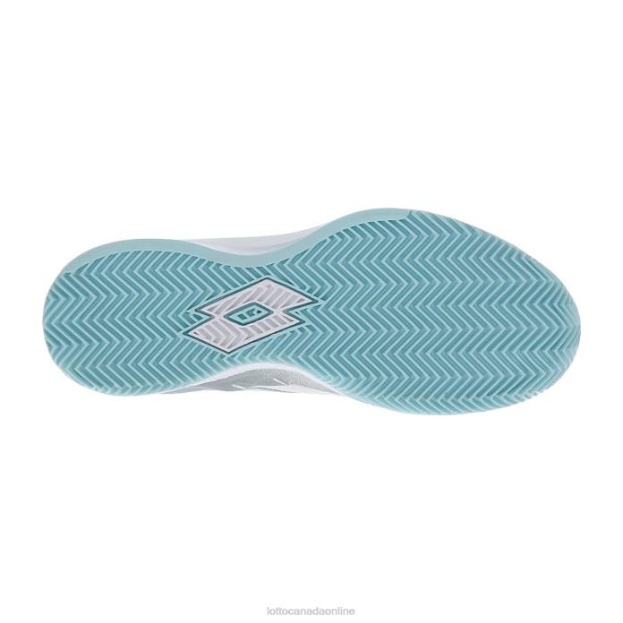 MIRAGE 200 CLY W ALL WHITE/SILVER METAL 2/BLUE PARADISE Lotto Woman Shoes 0Z6F771