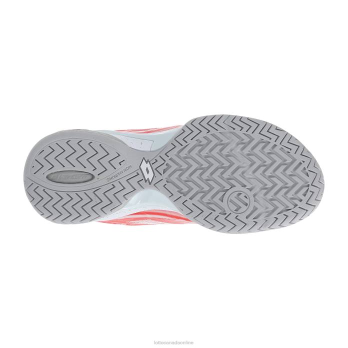 MIRAGE 300 SPD W PINK CHERRY/ALL WHITE/RED POPPY Lotto Woman Shoes 0Z6F775